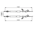 BOSCH Tan lanko parkovac brzdy BO 1987482721, 1 987 482 721