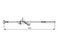 BOSCH Tan lanko parkovac brzdy BO 1987482743, 1 987 482 743
