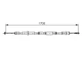 BOSCH Tan lanko parkovac brzdy BO 1987482751, 1 987 482 751