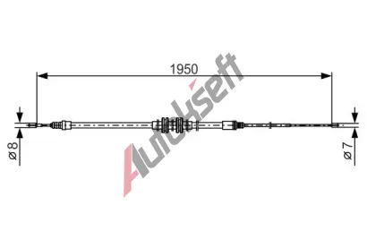 BOSCH Tažné lanko parkovací brzdy BO 1987482785, 1 987 482 785  BOSCH Tažné lanko parkovací brzdy BO 1987482785, 1 987 482 785