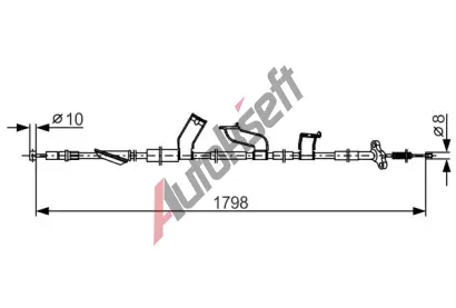 BOSCH Tan lanko parkovac brzdy BO 1987482788, 1 987 482 788
