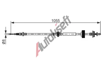 BOSCH Ta�n� lanko parkovac� brzdy BO 1987482791, 1 987 482 791