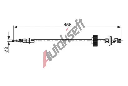 BOSCH Ta�n� lanko parkovac� brzdy BO 1987482792, 1 987 482 792