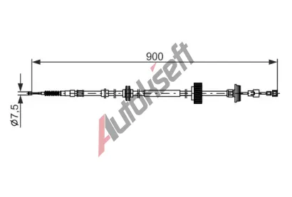 BOSCH Tan lanko parkovac brzdy BO 1987482793, 1 987 482 793