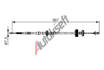 BOSCH Tan lanko parkovac brzdy BO 1987482794, 1 987 482 794
