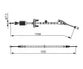 BOSCH Tan lanko parkovac brzdy ‐ BO 1987482797