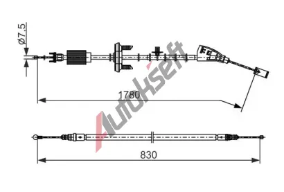 BOSCH Tan lanko parkovac brzdy BO 1987482797, 1 987 482 797