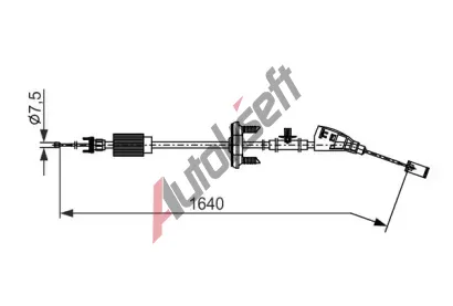 BOSCH Tan lanko parkovac brzdy BO 1987482798, 1 987 482 798
