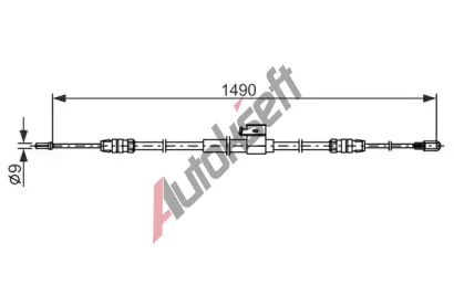 BOSCH Tan lanko parkovac brzdy BO 1987482832, 1 987 482 832