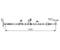 BOSCH Tažné lanko parkovací brzdy BO 1987482843, 1 987 482 843