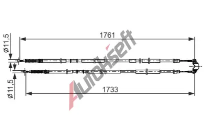 BOSCH Ta�n� lanko parkovac� brzdy BO 1987482857, 1 987 482 857