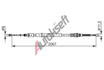 BOSCH Tan lanko parkovac brzdy BO 1987482869, 1 987 482 869