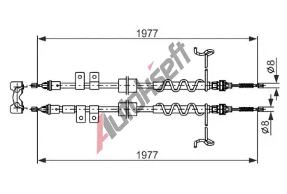BOSCH Tan lanko parkovac brzdy BO 1987482870, 1 987 482 870