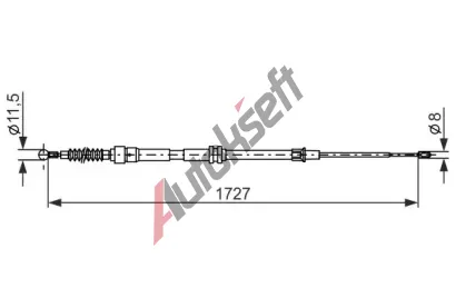 BOSCH Tan lanko parkovac brzdy BO 1987482872, 1 987 482 872