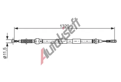 BOSCH Tan lanko parkovac brzdy BO 1987482874, 1 987 482 874