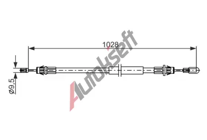 BOSCH Ta�n� lanko parkovac� brzdy BO 1987482880, 1 987 482 880