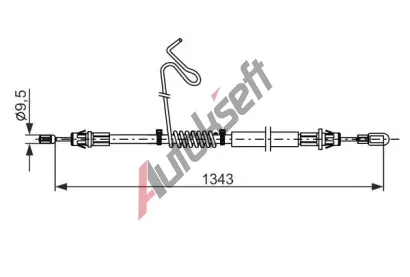 BOSCH Tažné lanko parkovací brzdy BO 1987482883, 1 987 482 883  BOSCH Tažné lanko parkovací brzdy BO 1987482883, 1 987 482 883