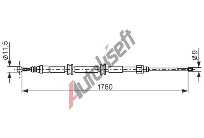 BOSCH Tan lanko parkovac brzdy BO 1987482889, 1 987 482 889