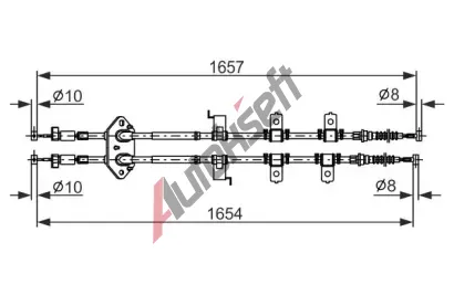 BOSCH Tan lanko parkovac brzdy BO 1987482896, 1 987 482 896