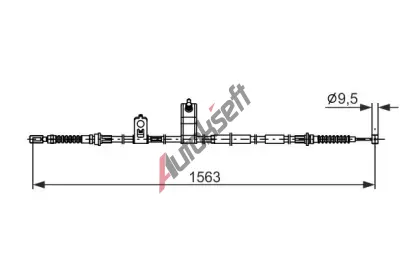 BOSCH Tažné lanko parkovací brzdy BO 1987482897, 1 987 482 897 BOSCH Tažné lanko parkovací brzdy BO 1987482897, 1 987 482 897