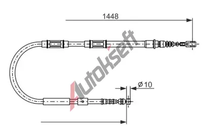 BOSCH Tan lanko parkovac brzdy BO 1987482899, 1 987 482 899