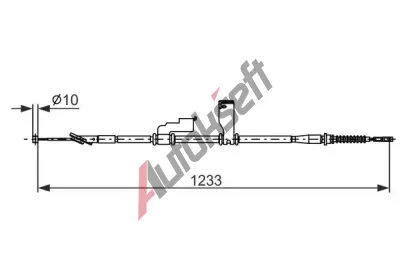BOSCH Tažné lanko parkovací brzdy BO 1987482906, 1 987 482 906 BOSCH Tažné lanko parkovací brzdy BO 1987482906, 1 987 482 906