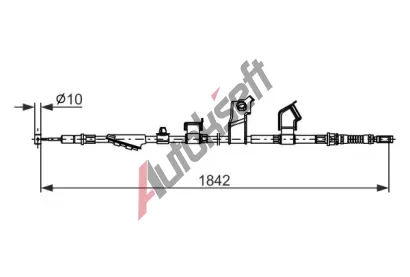 BOSCH Tan lanko parkovac brzdy BO 1987482911, 1 987 482 911