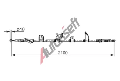 BOSCH Tažné lanko parkovací brzdy BO 1987482913, 1 987 482 913 BOSCH Tažné lanko parkovací brzdy BO 1987482913, 1 987 482 913
