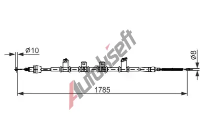 BOSCH Tažné lanko parkovací brzdy BO 1987482921, 1 987 482 921 BOSCH Tažné lanko parkovací brzdy BO 1987482921, 1 987 482 921