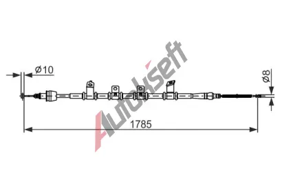 BOSCH Tažné lanko parkovací brzdy BO 1987482922, 1 987 482 922 BOSCH Tažné lanko parkovací brzdy BO 1987482922, 1 987 482 922