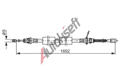 BOSCH Tan lanko parkovac brzdy BO 1987482925, 1 987 482 925