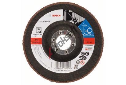BOSCH Lamelový brusný kotouč X571, Best for Metal; 125 mm, 22,23 mm, 60 BO 2608606923, 2 608 606 923 BOSCH Lamelový brusný kotouč X571, Best for Metal; 125 mm, 22,23 mm, 60 BO 2608606923, 2 608 606 923