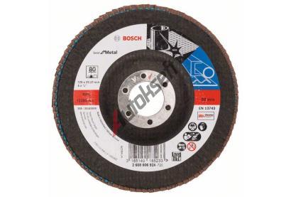 BOSCH Lamelový brusný kotouč X571, Best for Metal; 125 mm, 22,23 mm, 80 BO 2608606924, 2 608 606 924 BOSCH Lamelový brusný kotouč X571, Best for Metal; 125 mm, 22,23 mm, 80 BO 2608606924, 2 608 606 924