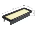 BOSCH Vzduchov filtr BO F026400361, F 026 400 361