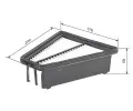 BOSCH Vzduchov filtr BO F026400417, F 026 400 417