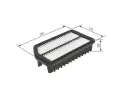 BOSCH Vzduchov filtr BO F026400445, F 026 400 445