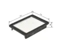 BOSCH Vzduchov filtr BO F026400584, F 026 400 584