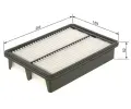 BOSCH Vzduchov filtr BO F026400587, F 026 400 587