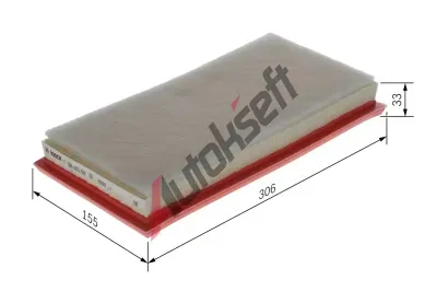 BOSCH Vzduchový filtr BO F026400687, F 026 400 687 BOSCH Vzduchový filtr BO F026400687, F 026 400 687