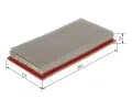BOSCH Vzduchový filtr BO F026400687, F 026 400 687