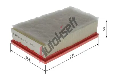 BOSCH Vzduchový filtr BO F026400738, F 026 400 738 BOSCH Vzduchový filtr BO F026400738, F 026 400 738