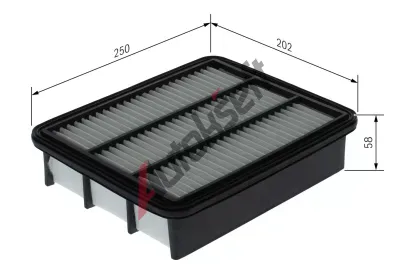 BOSCH Vzduchov filtr BO F026400744, F 026 400 744