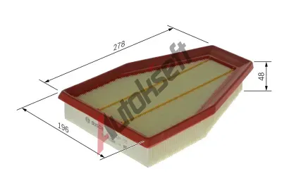 BOSCH Vzduchový filtr BO F026400755, F 026 400 755 BOSCH Vzduchový filtr BO F026400755, F 026 400 755