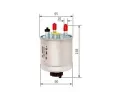 BOSCH Palivov filtr BO F026402856, F 026 402 856