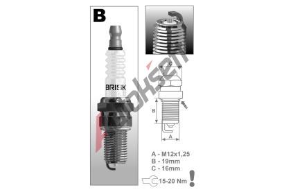 BRISK Zapalovac svka BR BR12S, BR12S
