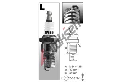 BRISK Zapalovac svka - Silver BR LR14S, LR14S