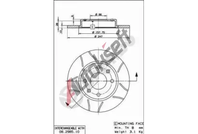 BREMBO Brzdov kotou MAX LINE - 247 mm BRE 08.2985.75, 08.2985.75