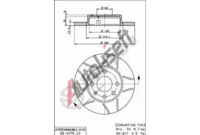 BREMBO Brzdov kotou MAX LINE - 236 mm BRE 08.4475.75, 08.4475.75