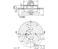 Brzdov kotou BREMBO ‐ BRE 08.9511.11