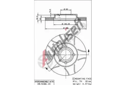 BREMBO Brzdov kotou MAX LINE - 256 mm BRE 09.5166.75, 09.5166.75